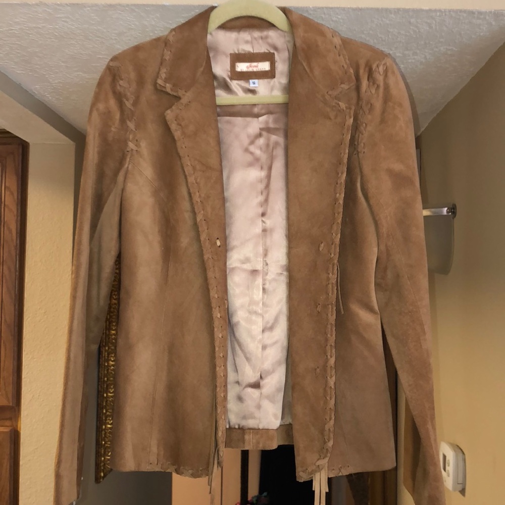 Suede jacket firm $25.00